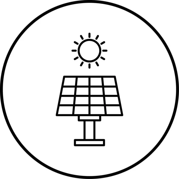 Panel Słoneczny Ilustracja Wektorowa — Wektor stockowy