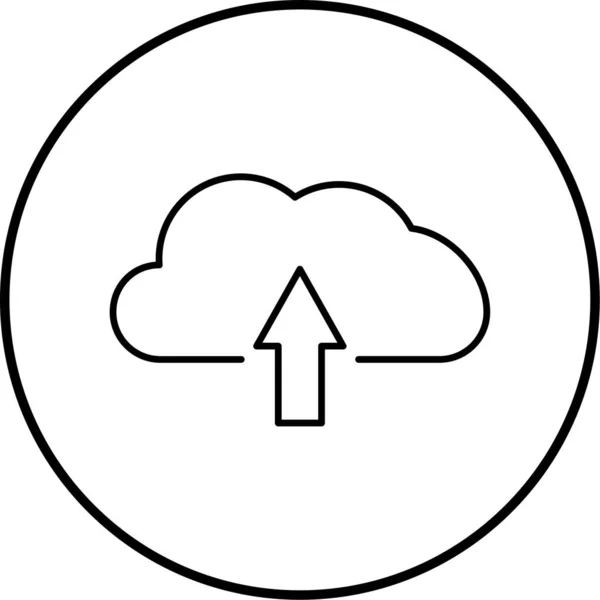 Nuvem Ícone Web Ilustração Simples —  Vetores de Stock