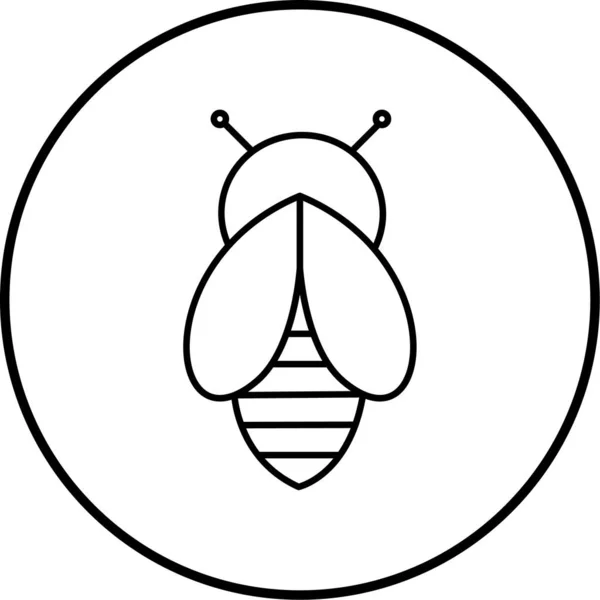 Διανυσματική Απεικόνιση Του Εικονιδίου Εντόμων Μελισσών — Διανυσματικό Αρχείο