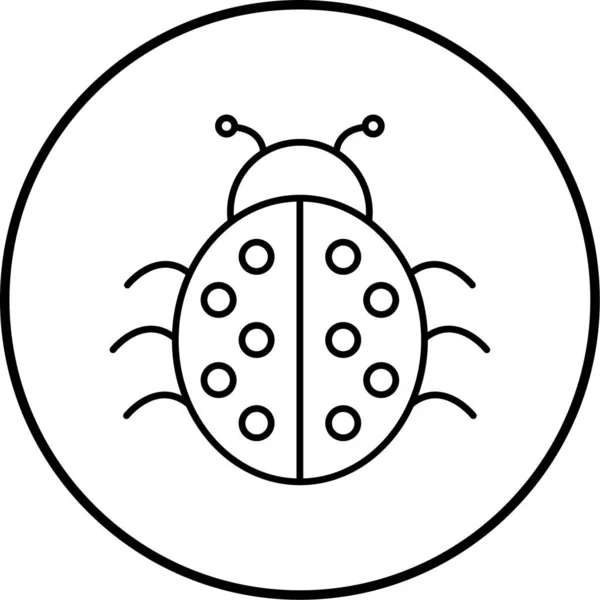 Bug Icône Web Illustration Simple — Image vectorielle