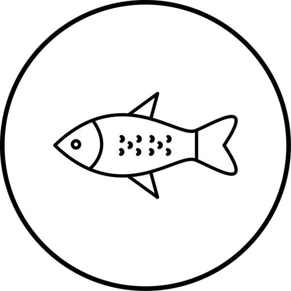 Ryby Ikona Web Prosta Ilustracja — Wektor stockowy