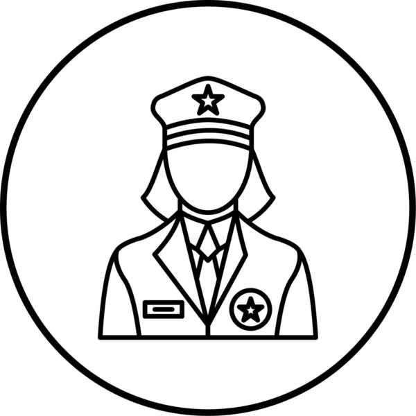 Illustration Vectorielle Policier — Image vectorielle