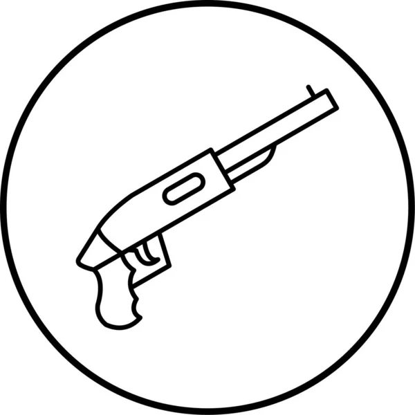 銃アイコンベクトルイラスト — ストックベクタ