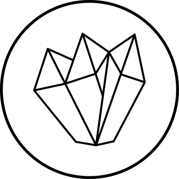 Diament Ikona Web Prosta Ilustracja — Wektor stockowy