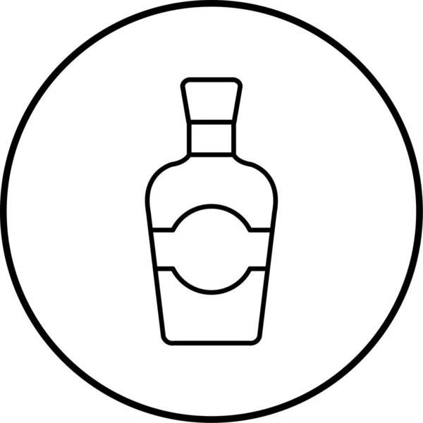 Ilustracja Wektorowa Ikony Butelki — Wektor stockowy