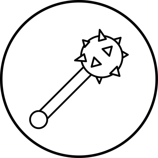 Vektor Illustration Eines Fackelsymbols — Stockvektor