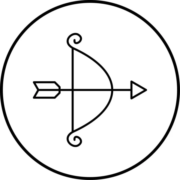 Лук Значок Векторна Ілюстрація — стоковий вектор