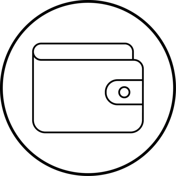 Бумажник Иконка Сайта — стоковый вектор
