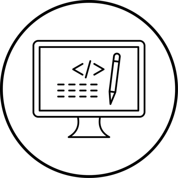 Computer Icon Vector Illustration — Stock Vector
