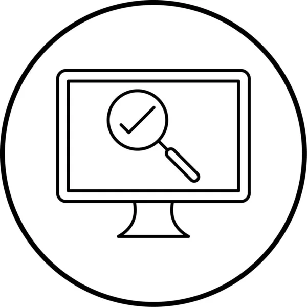 Computer Search Icon Vector Illustration — Image vectorielle