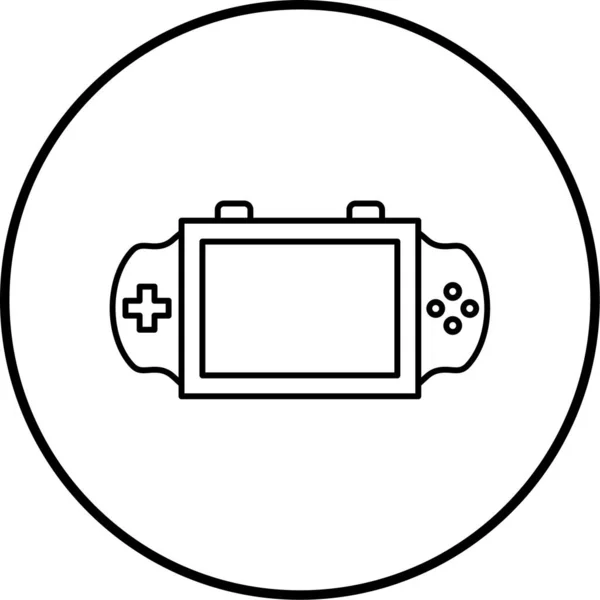 Juego Controlador Icono Vector Ilustración — Vector de stock