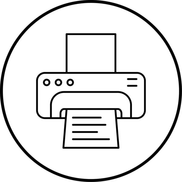 Принтер Иконка Сайта — стоковый вектор
