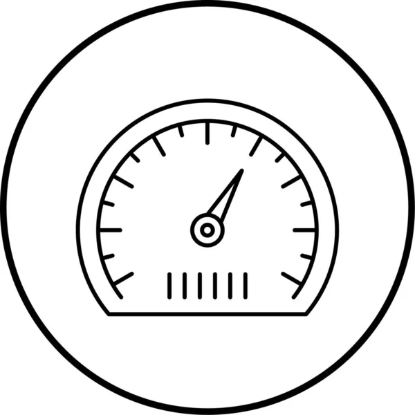 Speedometer Ikon Trendy Stil Isoleret Baggrund – Stock-vektor