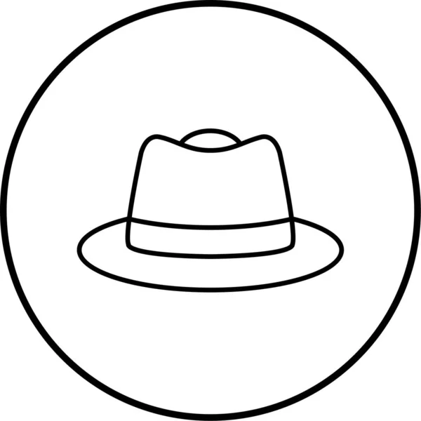 Ilustración Vectorial Icono Sombrero — Vector de stock