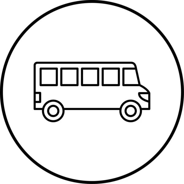 Bus Web Icon Simple Illustration — Stock Vector
