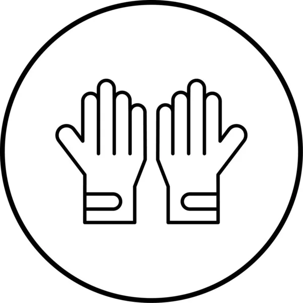 Handschuhe Symbol Vektor Illustration — Stockvektor