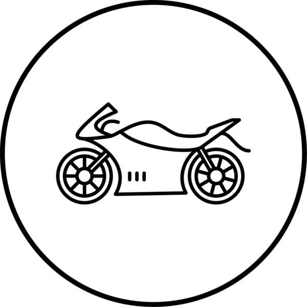 Ícone Vetor Motocicleta Ilustração Moderna — Vetor de Stock