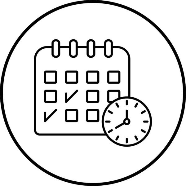 Calendar Icon Vector Illustration — Stock Vector