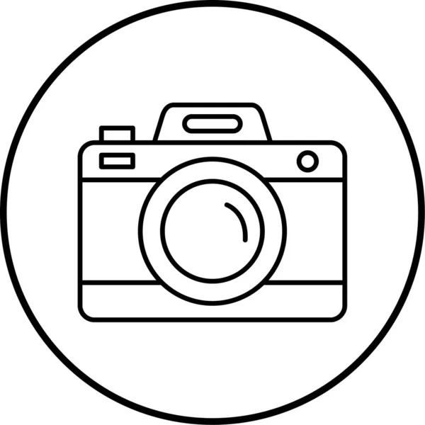 Foto Kamera Symbol Vektorillustration — Stockvektor