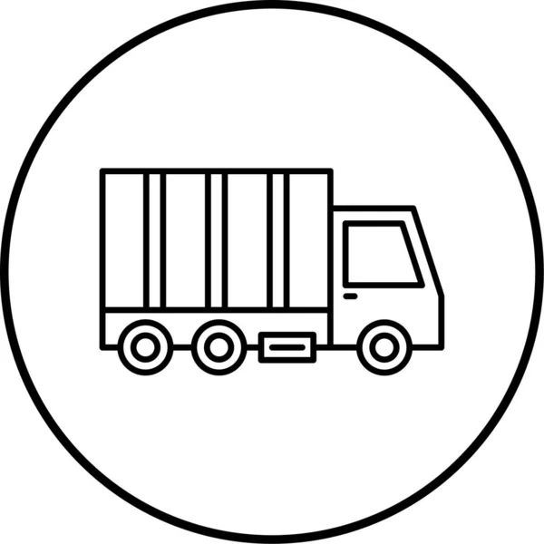 Een Vrachtwagen Web Icoon Eenvoudige Illustratie — Stockvector