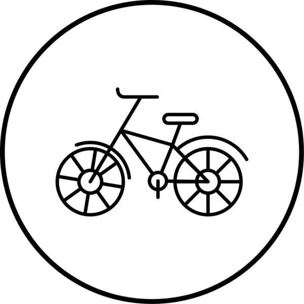 Vector Ilustración Del Icono Bicicleta — Archivo Imágenes Vectoriales