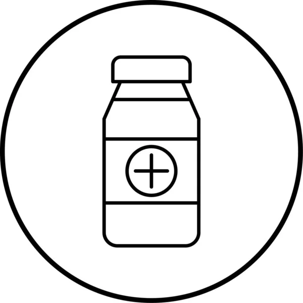 Jar Pills Icon Vector Illustration — ストックベクタ