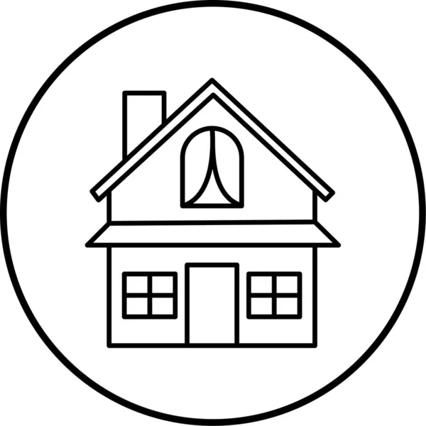 Ilustración Vectorial Icono Casa — Vector de stock