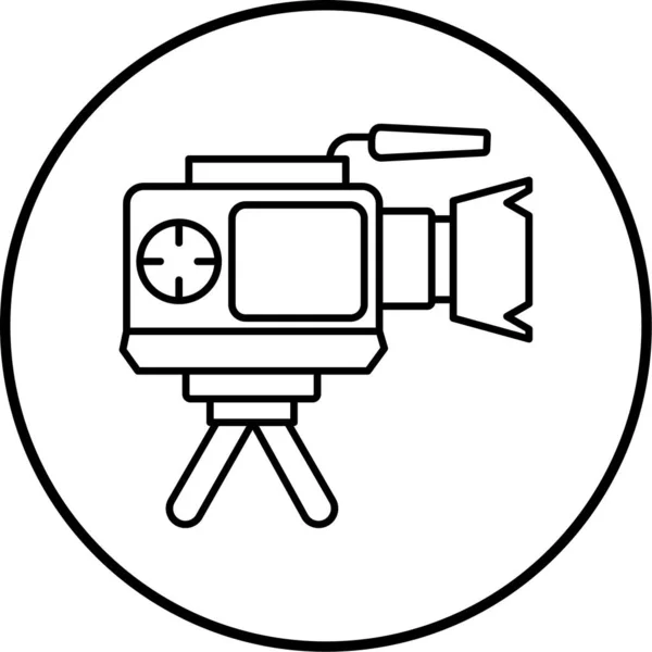 Video Kamera Basit Resimleme — Stok Vektör