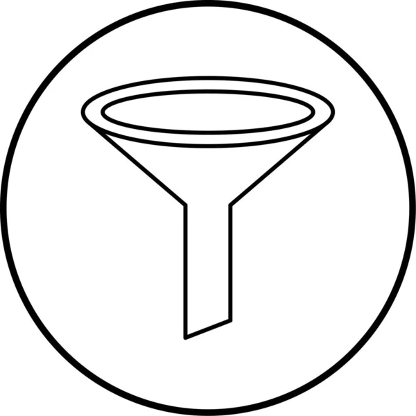 Trichtersymbol Vektorillustration — Stockvektor