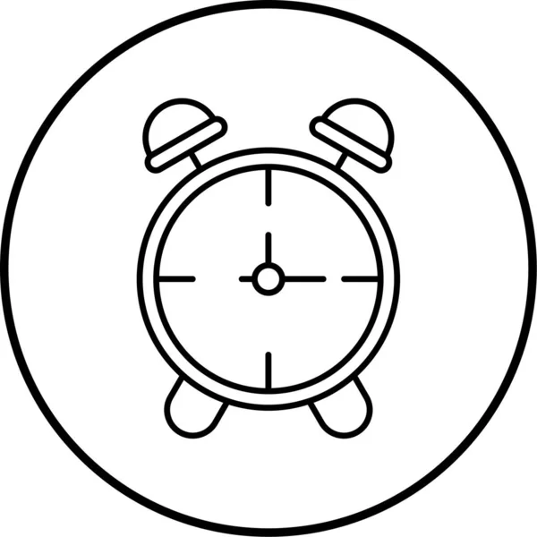 Alarm Clock Web Icon Simple Illustration — Stock Vector