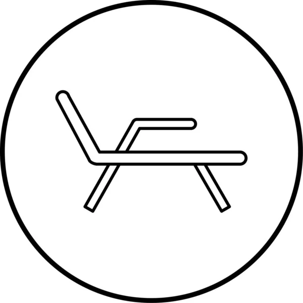 Stuhl Web Symbol Einfache Illustration — Stockvektor