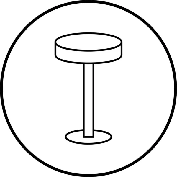 Bar Chair Icon Outline Illustration Chair Vector Icons Web — ストックベクタ