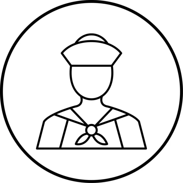 Значок Поліцейського Модному Стилі Ізольований Фон — стоковий вектор