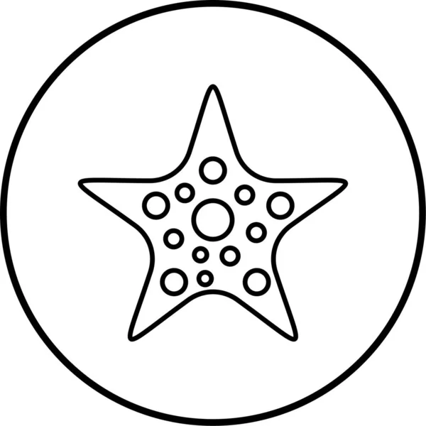 Estrella Mar Icono Web Ilustración Simple — Archivo Imágenes Vectoriales