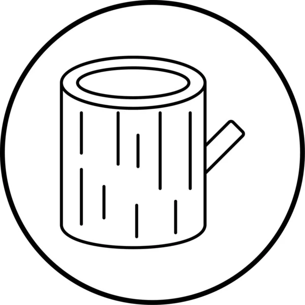 Café Icono Web Ilustración Simple — Archivo Imágenes Vectoriales