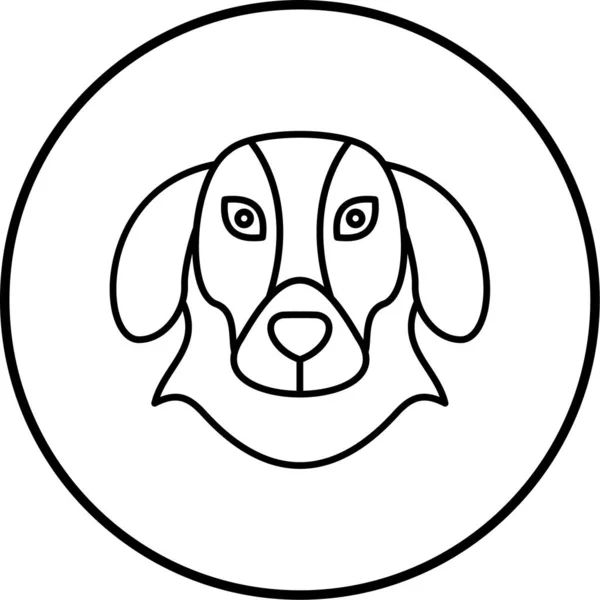 Vektor Illustration Hund — Stock vektor