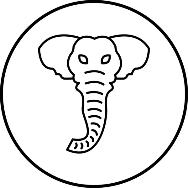 Слон Иконка Сайта — стоковый вектор