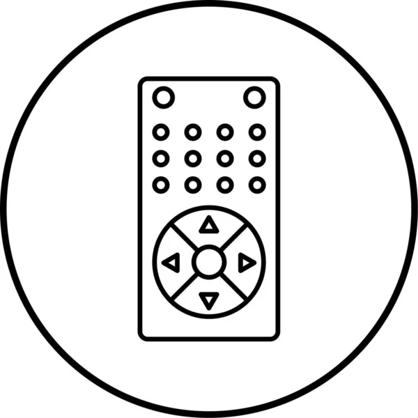Ilustrasi Vektor Ikon Remote Control - Stok Vektor