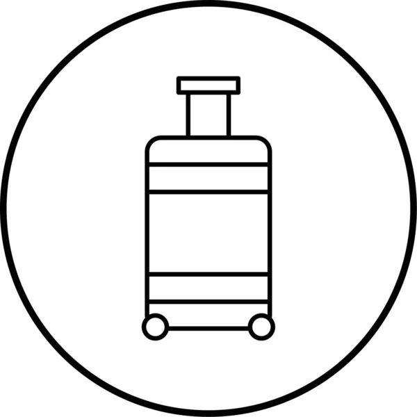 Ukázka Vektoru Ikony Cestovního Kufříku — Stockový vektor
