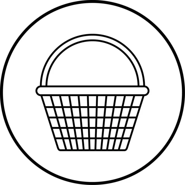 Cesta Icon Ilustração Vetorial — Vetor de Stock