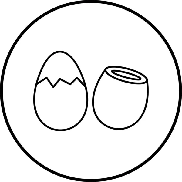 Яйцо Иконка Сайта — стоковый вектор