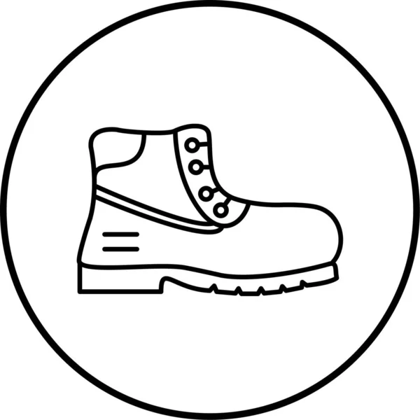 Zapato Icono Web Ilustración Simple — Vector de stock