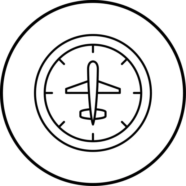 Ikona Kompasu Modnym Stylu Odizolowane Tło — Wektor stockowy