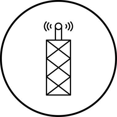 Benzersiz güç çizgisi vektör simgesi