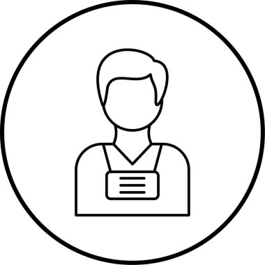 İnsan simgesinin vektör illüstrasyonu