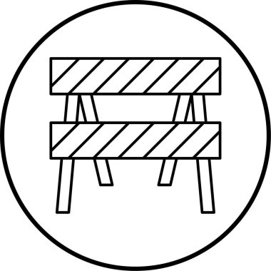 Bir trafik konisinin vektör illüstrasyonu