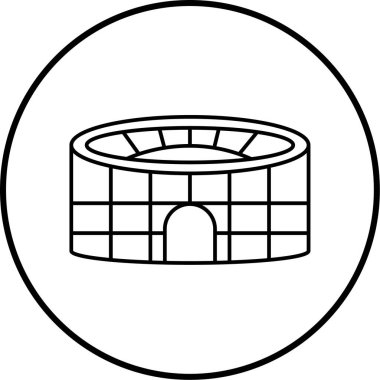 Futbol stadyumunun vektör illüstrasyonu
