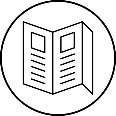 Kitap. Web simgesi basit illüstrasyon