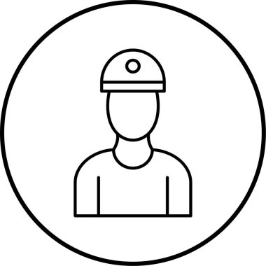 İnsan simgesinin vektör illüstrasyonu