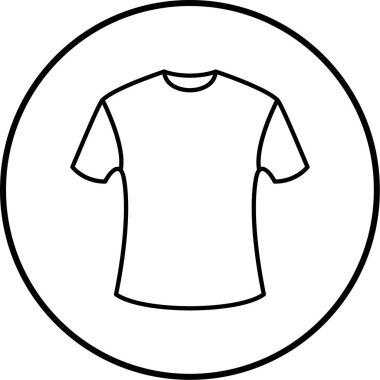 t-shirt simgesi vektör illüstrasyonu